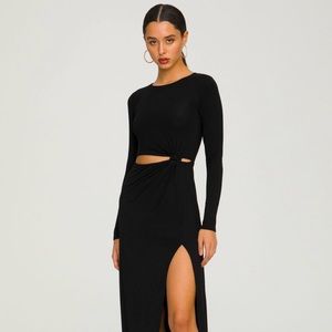 Good American Gathered Waist Cut Out Midi size 4 (new)
